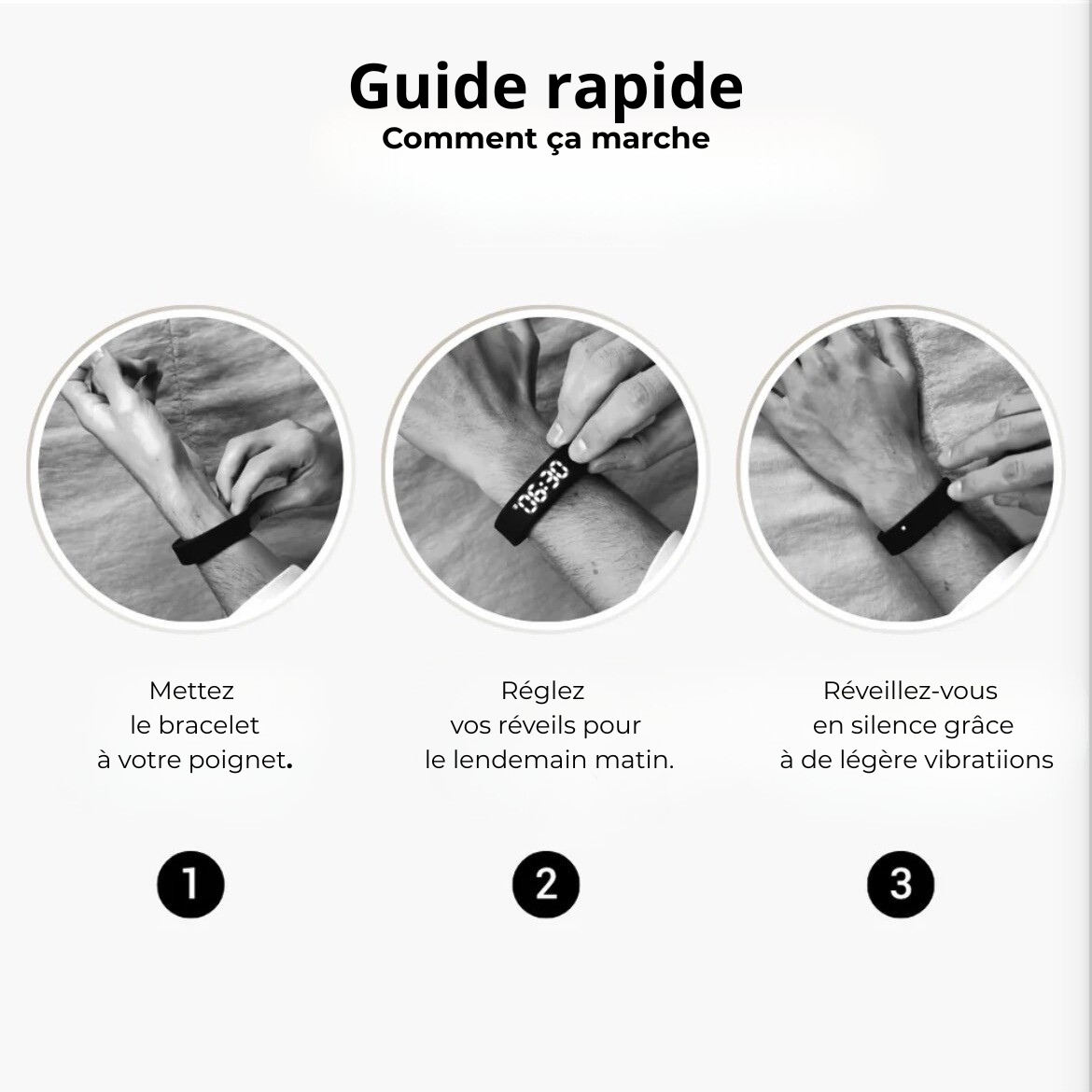 SomUUp Silence  – Bracelet Réveil Vibrant & Bien-Être du Sommeil